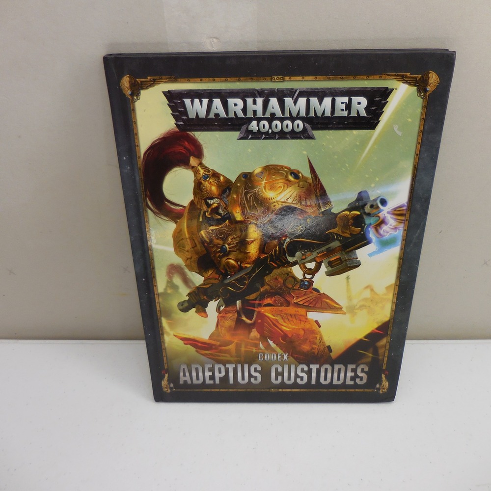 Warhammer 40k Codex Adeptus‎ Custodes Hardcover Book Games Workshop 8th Edition